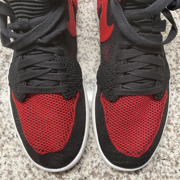 Nike Air Jordan 1 Retro High OG Flyknit “Bred” Black/Red Size 10 [919704-001] main image 11